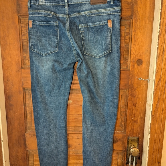 Wthinlee Blue Slim Straight Jeans SZ 34 - Picture 2 of 8